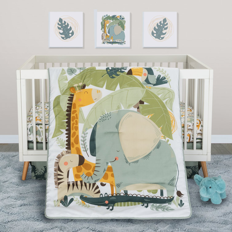 Indigo Safari Melton 4 Piece Crib Bedding Set Wayfair